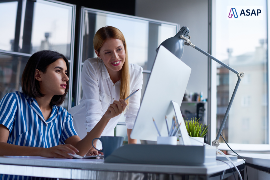 ASAP - A successful administrative coordinator managing her responsibilities